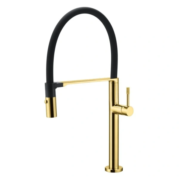Смеситель для кухни Boheme Uno золото 114-G Hanex