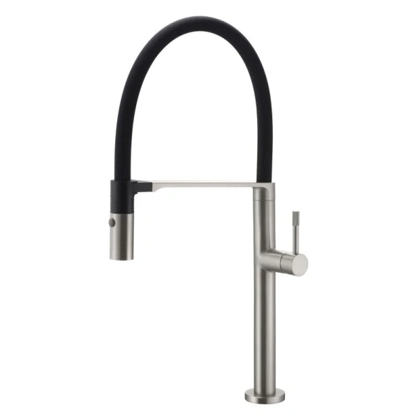 Смеситель для кухни Boheme Uno nikel brush 114-NB Hanex