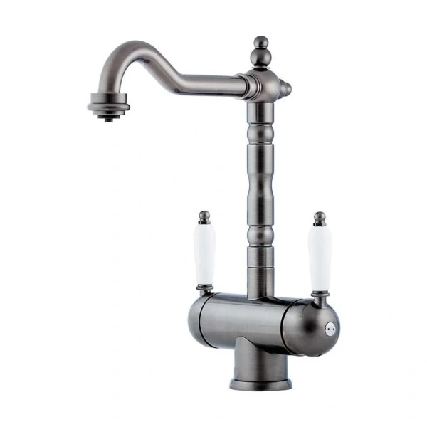 Смеситель для кухни Omoikiri Amagasaki-SI античное серебро 4994045 Hanex