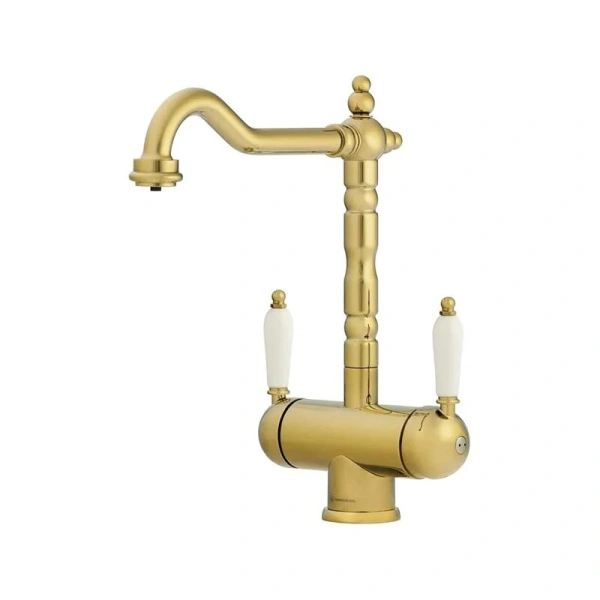 Смеситель для кухни Omoikiri Amagasaki-G золото 4994019 Hanex