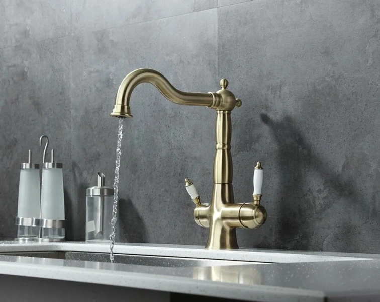 Смеситель для кухни с подключением к фильтру с питьевой водой Lemark Villa LM4858B Hanex