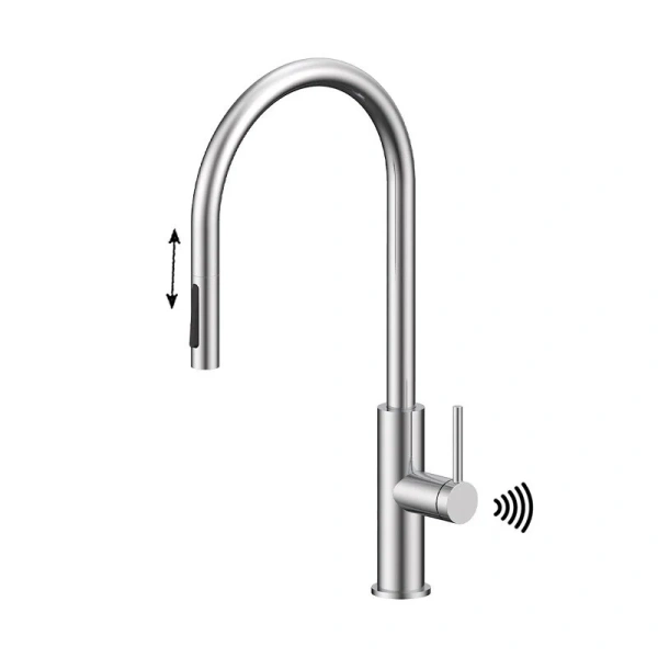 Смеситель для кухни Paulmark Senso нержавеющая сталь Se215180-BS Hanex