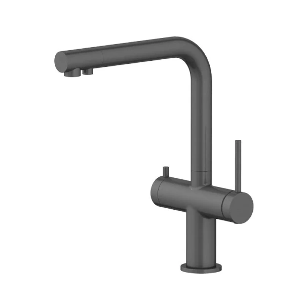 Смеситель для питьевой воды Акватек Европа оружейная сталь AQ1385BGM Hanex