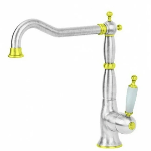 Смеситель для кухни Migliore Oxford хром/золото 18260 Hanex