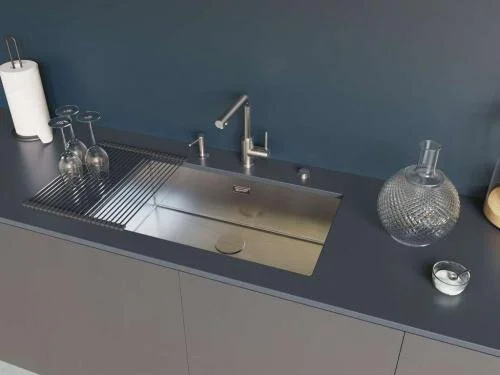 Смеситель для кухни Omoikiri Nakagawa 2 Plus-BN нержавеющая сталь 4994342 Hanex