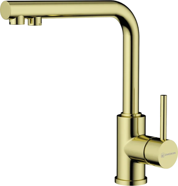 Смеситель для кухни Omoikiri Nakagawa 2 Plus-LG светлое золото 4994482 Hanex