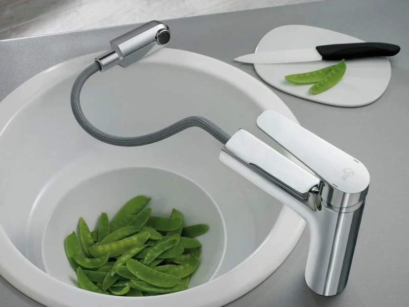 Смеситель для кухни Ideal Standard Ceraplan III с выдвижным изливом B0956AA Hanex