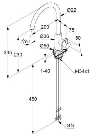 Смеситель для кухни Kludi Bingo Star хром 468030578 Hanex