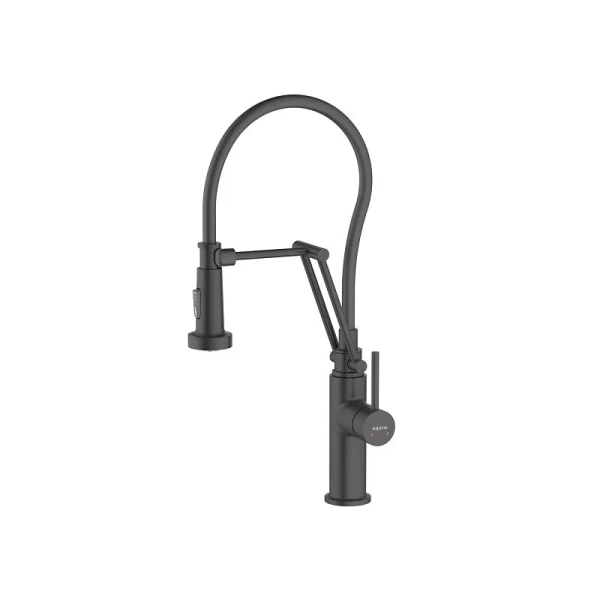 Смеситель для кухни Акватек Европа черный AQ1388MB Hanex