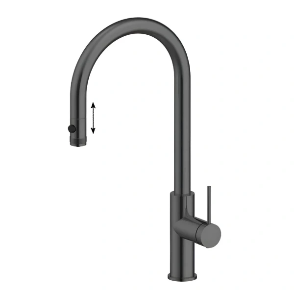 Смеситель для питьевой воды Paulmark Galant вороненая сталь Ga213077-GM Hanex