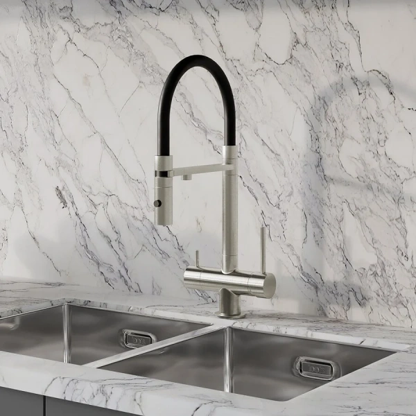 Смеситель для питьевой воды IDDIS Ace с гибким изливом сатин ACEBNFFi05 Hanex