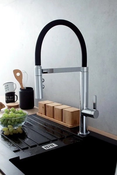 Смеситель для кухни Jacob Delafon Raphael с гибким изливом E23311-CP Hanex