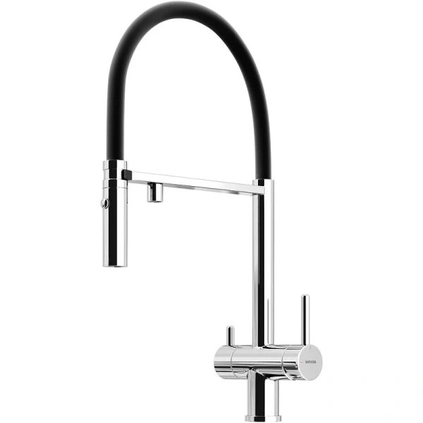 Смеситель для питьевой воды Sancos Imola хром/черный SC4010CH Hanex