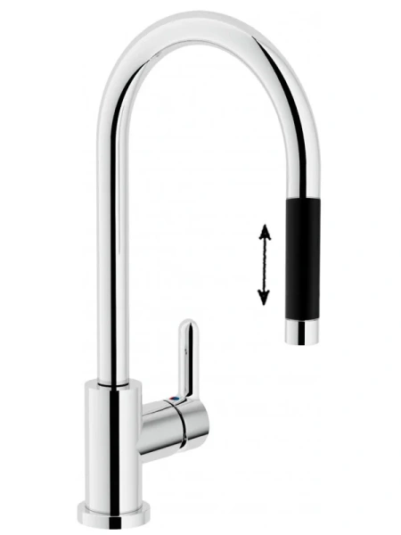 Смеситель для кухни Nobili ABC хром AB87137/1CR Hanex