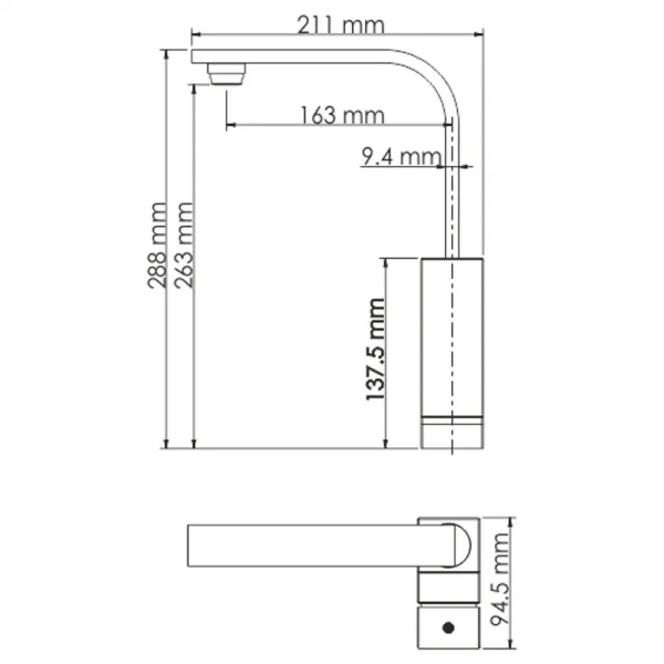 Смеситель для кухни WasserKRAFT Abens черный матовый 2007 Hanex