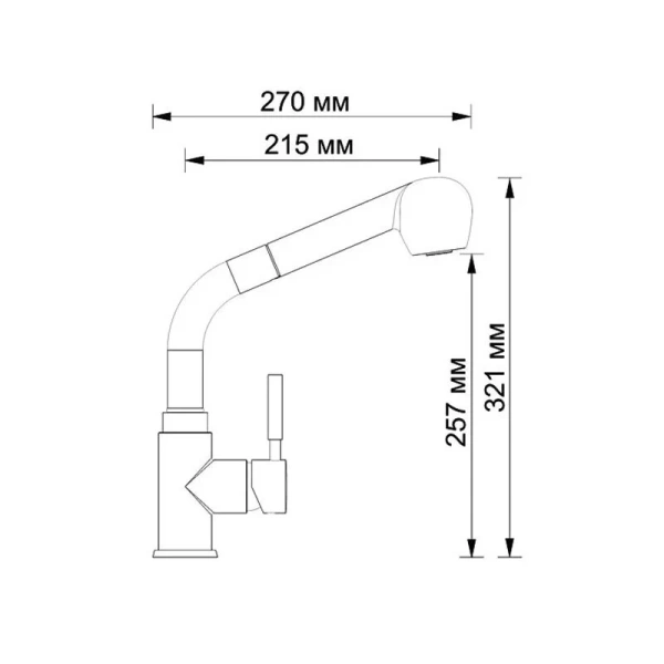 Смеситель для кухни WasserKRAFT Wern матовый хром 4266