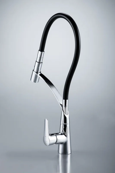 Смеситель для кухни Bravat с гибким изливом F7420453CP