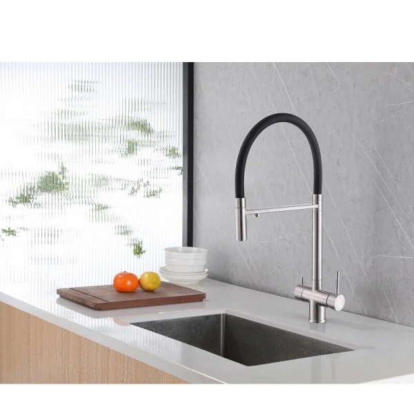 Смеситель для кухни Abber Wasser Kreis AF81141 гибкий излив