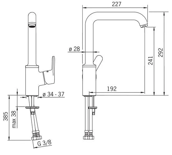 Смеситель для кухни Oras Aquita 2938F