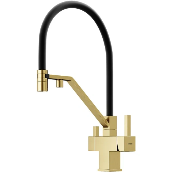 Смеситель для кухни Sancos Loro золото SC4007BG