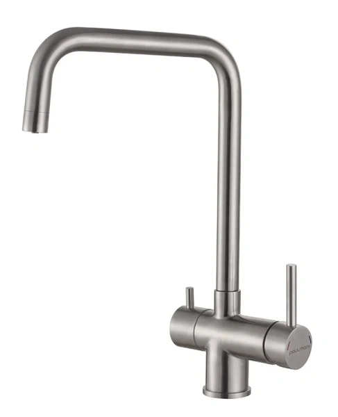 Смеситель для кухни Paulmark Wetter We213030 с поворотным изливом