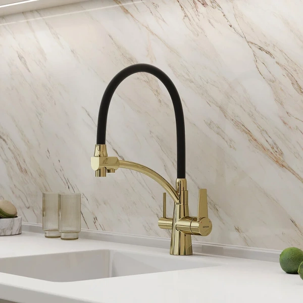 Смеситель для кухни Sancos Eri золото SC4001ZG