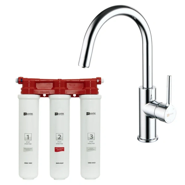 Смеситель для питьевой воды Lemark Comfort с подключением к фильтру LM3073C085