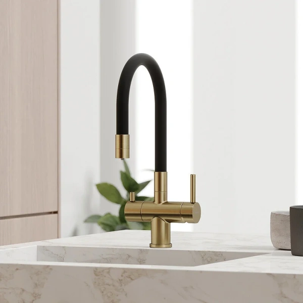 Смеситель для кухни Sancos Lucia золото SC4004BG