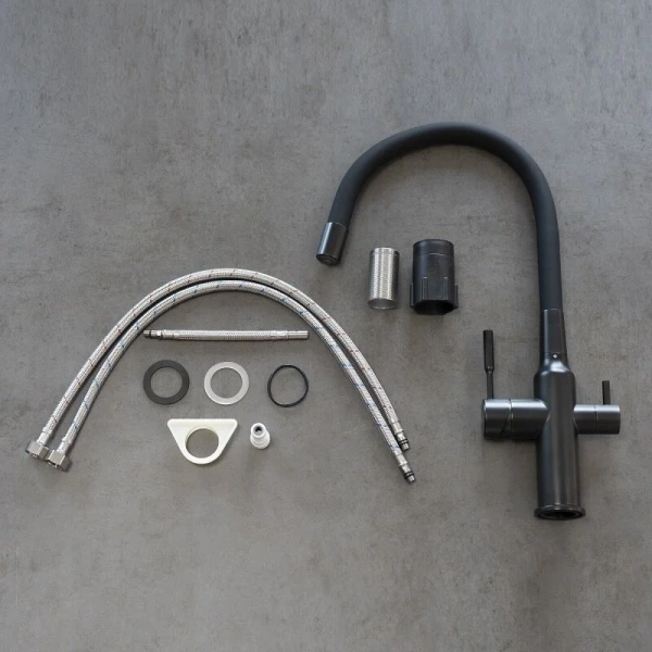 Смеситель для кухни Lemark Expert черный LM5083BL-Black