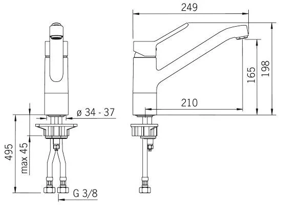 Смеситель для кухни Oras Aquita 2920F