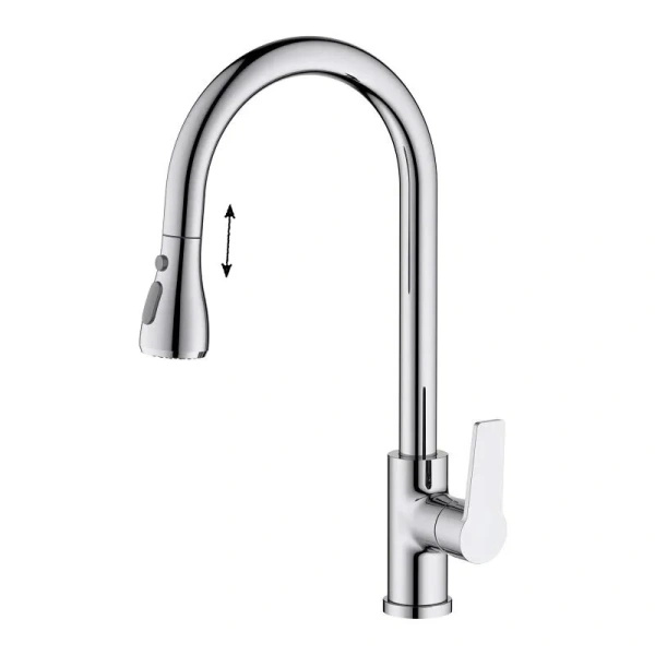 Смеситель для кухни Акватек Лугано хром AQ1784CR