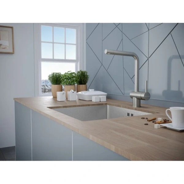 Смеситель для кухни Paulmark Spring Sp212067 нержавеющая сталь