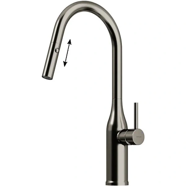 Смеситель для кухни Sancos Grand вороненая сталь SC4002GG