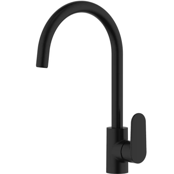 Смеситель для кухни Акватек Ника черный матовый AQ1882MB