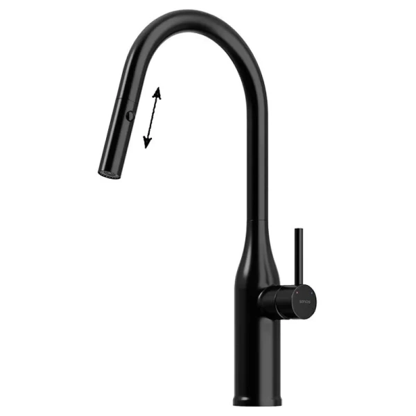 Смеситель для кухни Sancos Grand черный матовый SC4002MB