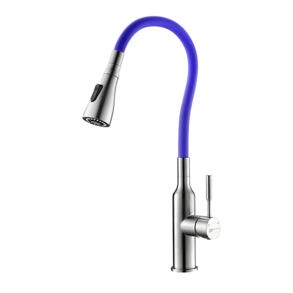 Смеситель для кухни Lemark Expert хром/фиолетовый LM5082S-Violet