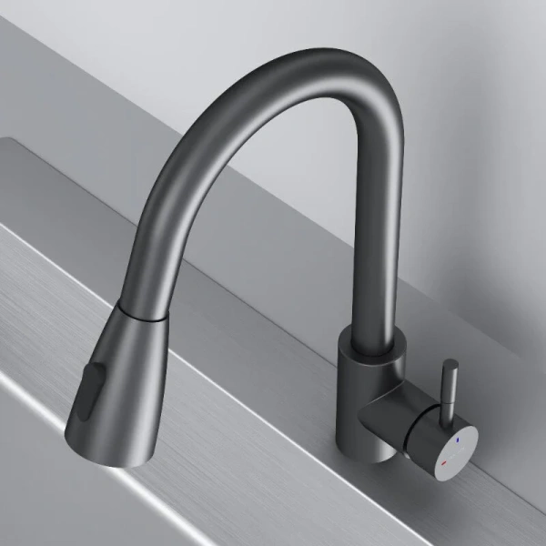 Смеситель для кухни Am.Pm X-Joy S черный матовый F85B07522