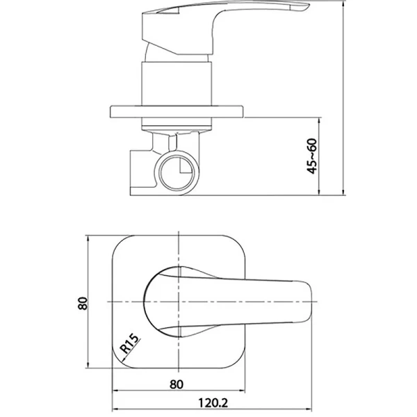 Смеситель для душа IDDIS Ray хром RAYSB00i66