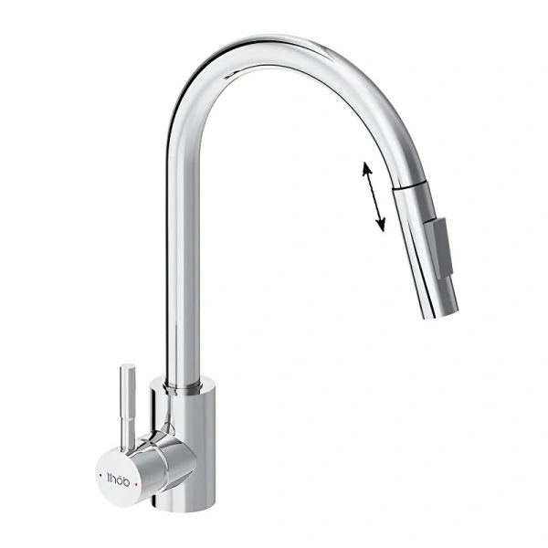 Смеситель для кухни Dorff Logic D30075 с вытяжным изливом