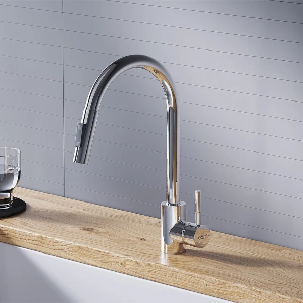 Смеситель для кухни Dorff Logic D30075 с вытяжным изливом