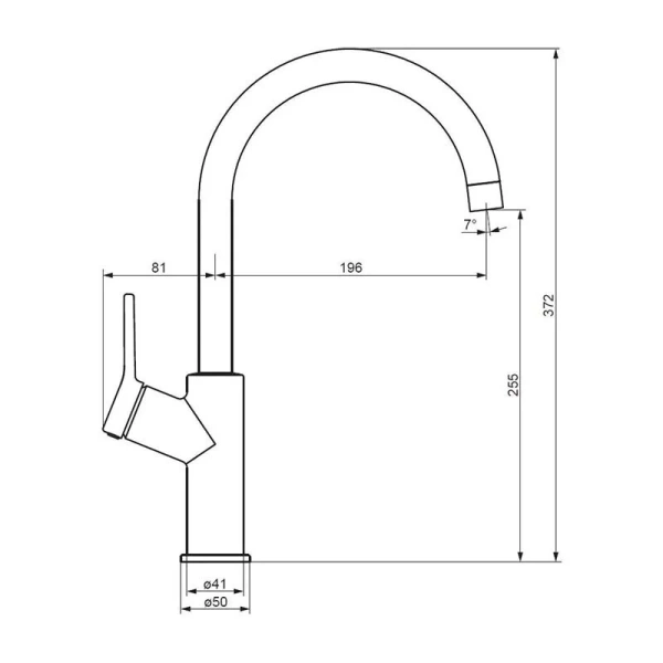 Смеситель для кухни Damixa Eclipse DX310720