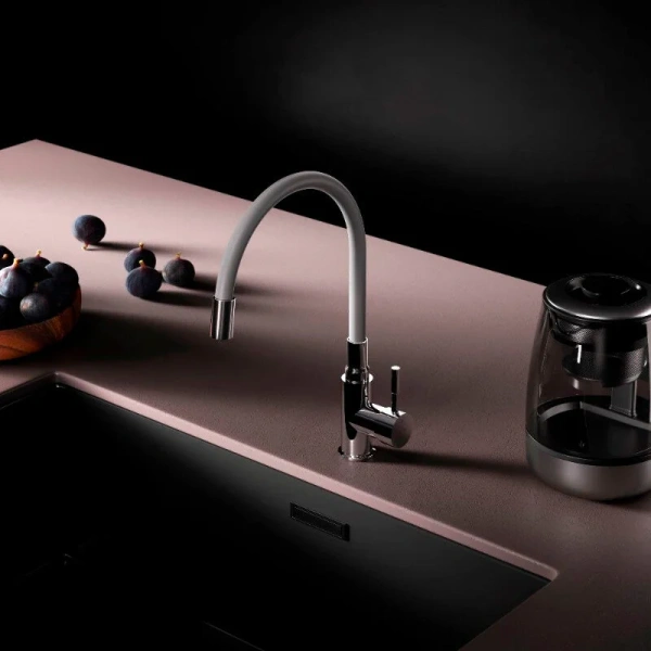 Смеситель для кухни Am.Pm X-Joy S хром/серый F85B07605