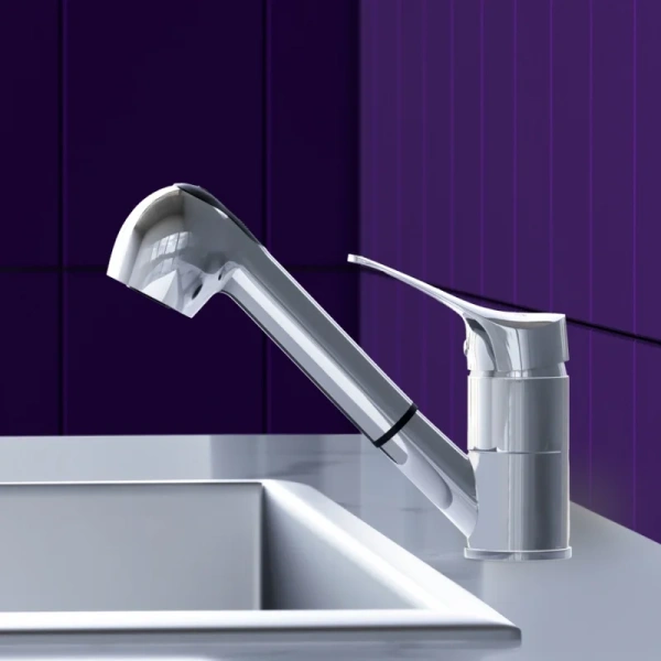 Смеситель для кухни Dorff Ultra с вытяжным изливом D5000000