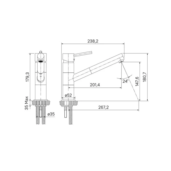 Смеситель для кухни IDDIS Velikan хром VL6CBSGi05