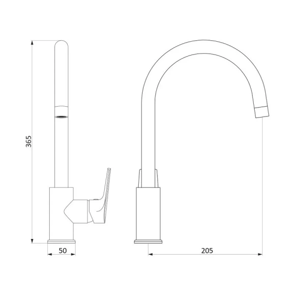 Смеситель для кухни нет RedBlu by Damixa Origin Balance 790720000