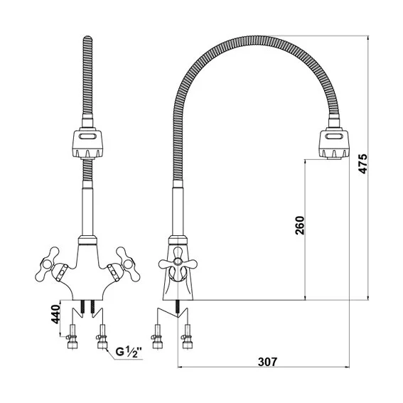 Смеситель для кухни Timo Aviator хром 0076F chrome