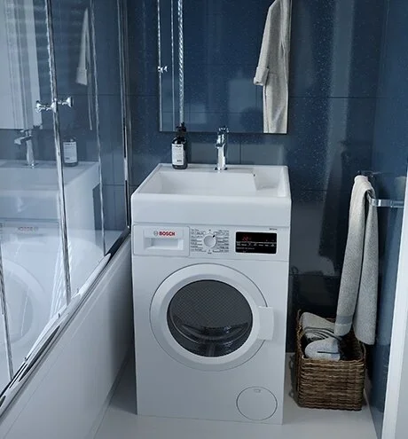 Раковина над стиральной машиной Kirovit Престиж 60 см квадратная Вн Крв73 Hanex