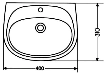 Раковина Santek Анимо 40 см белая 1.WH11.0.490 Hanex