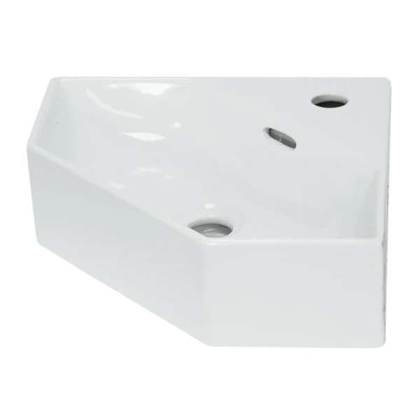 Раковина Sanita Luxe Line 50 см угловая WB.CR/Line/35-C/WHT.G/S1 Hanex