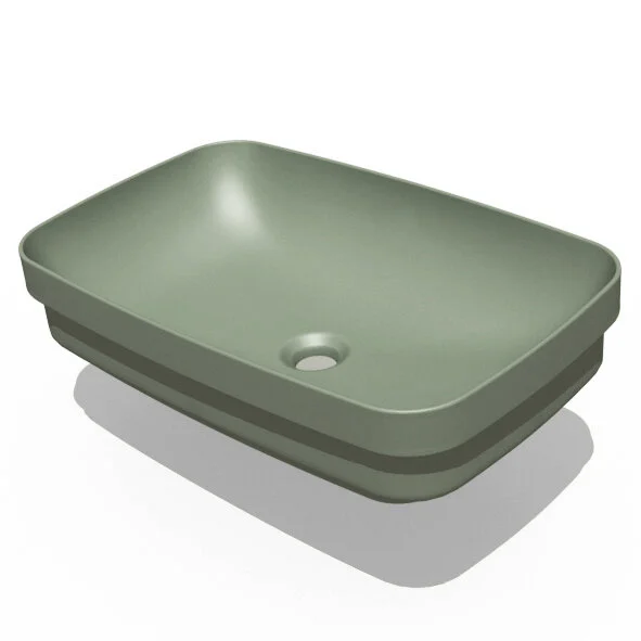 Раковина Kerasan Tribeca 60 см Verde Muschio 514311 Hanex